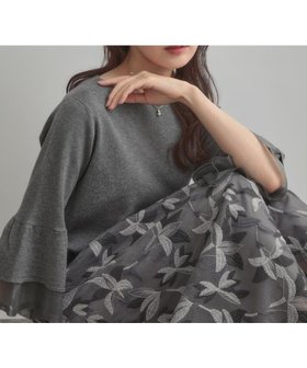 【クチュール ブローチ/Couture Brooch】の【フェミニン・着映え・通勤】シアーフレアー袖ニットトップス 人気、トレンドファッション・服の通販 founy(ファニー) ファッション Fashion レディースファッション Fashion for Women トップス・カットソー Cut & Sew Tops ニット Knit Tops & Sweaters フェミニン Feminine, Girly エレガント 上品 Elegant 夏 Summer ビジネス 仕事 通勤 Business / Work / Commuting |ID:prp329100004673733
