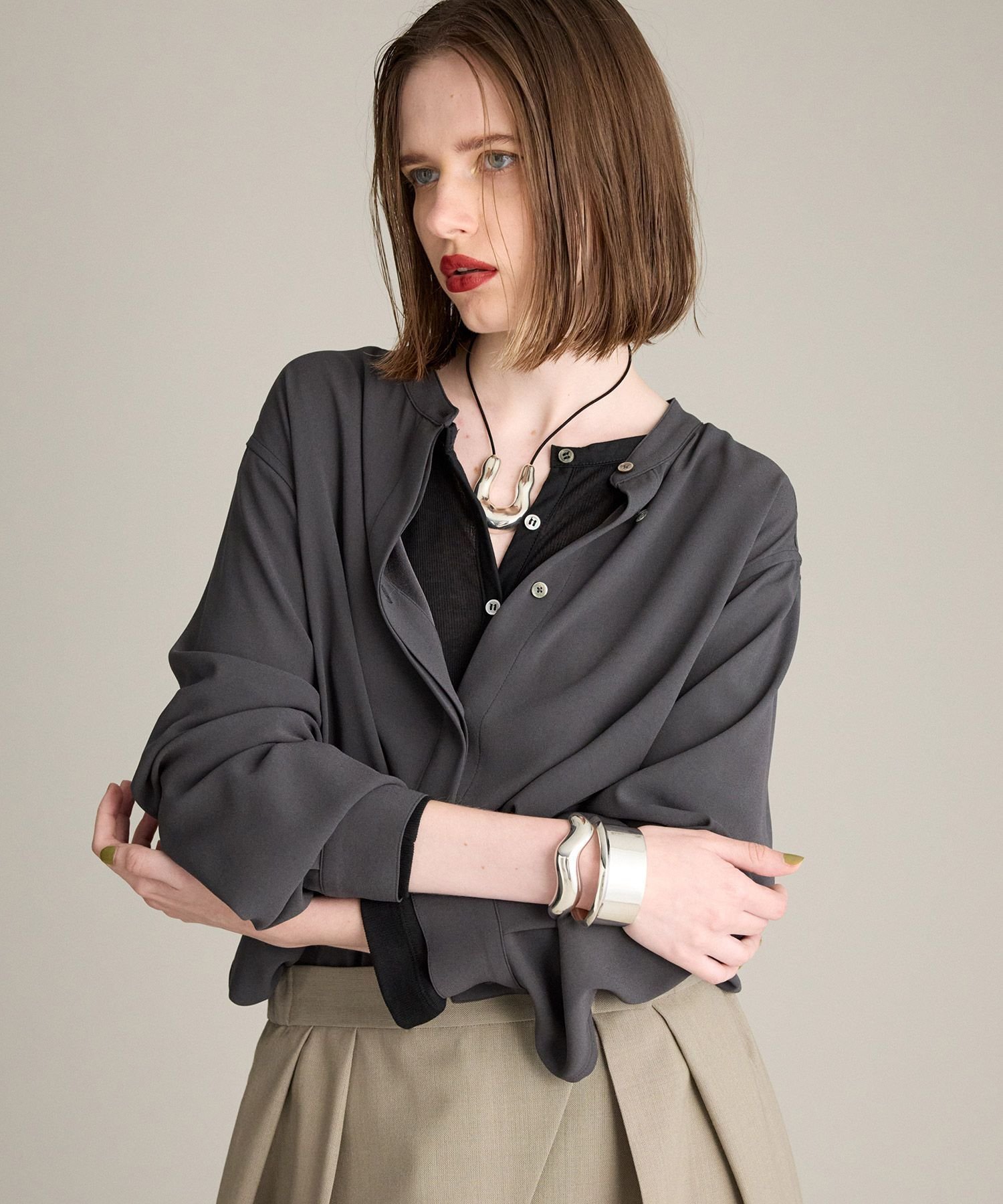 【ブリル/BRILL】の【raspail】BRILL別注ヘンリーネックプルオーバー インテリア・キッズ・メンズ・レディースファッション・服の通販 founy(ファニー) 　ファッション　Fashion　レディースファッション　Fashion for Women　トップス・カットソー　Cut & Sew Tops　カジュアルプルオーバー・ニットトップス　Pullovers & Knit Tops / Casual Pullovers　コレクション　Collection, Seasonal Line　ベーシック　Basic, Essential　別注　Limited Edition, Custom Order　モダン　Modern, Contemporary　ブラック09|ID: prp329100004673779 ipo3291000000033864937