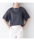 【ヒューマンウーマン/HUMAN WOMAN】のラッセルレースドッキングカットソープルオーバー チャコール1|ID: prp329100004673806 ipo3291000000033778918