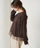 【フリークスストア/FREAK'S STORE】のチュール ギャザー 重ね スウェット【限定展開】 25AW 人気、トレンドファッション・服の通販 founy(ファニー) ファッション Fashion レディースファッション Fashion for Women トップス・カットソー Cut & Sew Tops レディースパーカー・カジュアルフーディー Casual Hoodies & Sweatshirts スウェット・クルーネックトップス Sweatshirts & Crewnecks / Relaxed Fit Sweat Tops 2025年 2025 2025-2026秋冬・A/W Autumn/Winter 2025–26 AW25–26 冬 Winter / This Winter ギャザー Gathered, Ruffled スウェット / スエット Sweatshirt, Sweatwear チュール Tulip, Tulip Motif バランス Balance, Style Balance フェミニン Feminine, Girly フロント Front, Front Design ボトム Bottoms, Lower Wear A/W・秋冬 Autumn/Winter thumbnail ブラウン×ブラウン|ID: prp329100004673819 ipo3291000000033778972