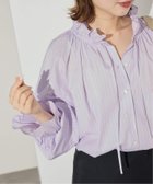 【スローブ イエナ/SLOBE IENA】の《一部WEB・店舗限定カラーあり》タイプライターフリルカラーブラウス 人気、トレンドファッション・服の通販 founy(ファニー) ファッション Fashion レディースファッション Fashion for Women トップス・カットソー Cut & Sew Tops シャツ・ブラウス・オフィスカジュアル Elegant Blouses & Button-Ups 2025年 2025 2025-2026秋冬・A/W Autumn/Winter 2025–26 AW25–26 インナー Innerwear カーディガン Cardigan, Knitwear スウェット / スエット Sweatshirt, Sweatwear パープル Purple, Violet フリル Frill, Ruffle フロント Front, Front Design リボン Ribbon, Bow thumbnail パープル B|ID: prp329100004673849 ipo3291000000033779126