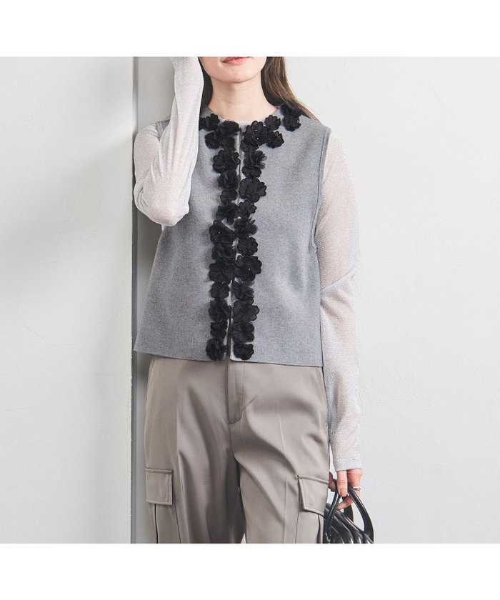 【ユナイテッドアローズ/UNITED ARROWS】の3D フラワーモチーフ ニットベスト インテリア・キッズ・メンズ・レディースファッション・服の通販 founy(ファニー) https://founy.com/ ファッション Fashion レディースファッション Fashion for Women アウター Coat / Outerwear Collection トップス・カットソー Cut & Sew Tops ニット Knit Tops & Sweaters ベスト&ジレ / 重ね着スタイル Vests & Gilets 花柄・フラワープリント・モチーフ Floral Prints & Motifs / Flower Pattern Tops おすすめ Recommended / Our Picks インナー Innerwear オーガンジー Organza Fabric カットソー Cut and Sewn Top シフォン Chiffon, Lightweight Fabric シンプル Simple, Minimal チュール Tulip, Tulip Motif フラワー Flower, Floral ベスト Vest, Waistcoat モチーフ Motif, Design Theme |ID: prp329100004673856 ipo3291000000033779143
