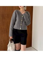 【フレイ アイディー/FRAY I.D】の【WEB限定カラー】フォックスウールニットジャケット 人気、トレンドファッション・服の通販 founy(ファニー) ファッション Fashion レディースファッション Fashion for Women アウター Coat / Outerwear Collection レディースジャケット・軽アウター Jackets エレガント 上品 Elegant シンプル Simple, Minimal ジャケット Jacket, Outerwear トレンド Trend, Trending Now フェミニン Feminine, Girly フォックス Fox, Fox Fur ラグジュアリー Luxury, Elegant thumbnail GRY[006]|ID: prp329100004673875 ipo3291000000033865999