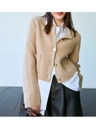 【フレイ アイディー/FRAY I.D】の【WEB限定カラー】フォックスウールニットジャケット 人気、トレンドファッション・服の通販 founy(ファニー) ファッション Fashion レディースファッション Fashion for Women アウター Coat / Outerwear Collection レディースジャケット・軽アウター Jackets エレガント 上品 Elegant シンプル Simple, Minimal ジャケット Jacket, Outerwear トレンド Trend, Trending Now フェミニン Feminine, Girly フォックス Fox, Fox Fur ラグジュアリー Luxury, Elegant thumbnail BEG[037]|ID: prp329100004673875 ipo3291000000033866000