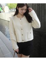 【フレイ アイディー/FRAY I.D】の【WEB限定カラー】フォックスウールニットジャケット 人気、トレンドファッション・服の通販 founy(ファニー) ファッション Fashion レディースファッション Fashion for Women アウター Coat / Outerwear Collection レディースジャケット・軽アウター Jackets エレガント 上品 Elegant シンプル Simple, Minimal ジャケット Jacket, Outerwear スマート Smart, Elegant トレンド Trend, Trending Now フェミニン Feminine, Girly フォックス Fox, Fox Fur ラグジュアリー Luxury, Elegant |ID:prp329100004673875