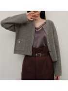 【フレイ アイディー/FRAY I.D】の【WEB限定カラー】フォックスウールニットジャケット 人気、トレンドファッション・服の通販 founy(ファニー) ファッション Fashion レディースファッション Fashion for Women アウター Coat / Outerwear Collection レディースジャケット・軽アウター Jackets エレガント 上品 Elegant シンプル Simple, Minimal ジャケット Jacket, Outerwear スマート Smart, Elegant トレンド Trend, Trending Now フェミニン Feminine, Girly フォックス Fox, Fox Fur ラグジュアリー Luxury, Elegant thumbnail GRY[006]|ID: prp329100004673875 ipo3291000000034067497