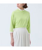 【マッキントッシュ フィロソフィー/MACKINTOSH PHILOSOPHY】のCleric Collar Knit ワイドフィット(七分袖) 人気、トレンドファッション・服の通販 founy(ファニー) ファッション Fashion レディースファッション Fashion for Women トップス・カットソー Cut & Sew Tops ニット Knit Tops & Sweaters おすすめ Recommended / Our Picks インナー Innerwear シンプル Simple, Minimal ジャケット Jacket, Outerwear ストレッチ Stretch, Stretchy Fabric ドレープ Drape, Draping Fabric フィット Fit, Slim Fit ミックス Mix, Mixed Style リラックス Relax, Relaxed Fit ロング Long, Long-Length ワイド Wide, Wide Fit エレガント 上品 Elegant 冬 Winter / This Winter 春 Spring 秋 Autumn thumbnail グリーン|ID: prp329100004673899 ipo3291000000033779323