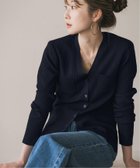 【ノーブル / スピック&スパン/NOBLE / Spick & Span】のナローワイドリブVカーディガン 人気、トレンドファッション・服の通販 founy(ファニー) ファッション Fashion レディースファッション Fashion for Women トップス・カットソー Cut & Sew Tops カーディガン・羽織り Layered Style Cardigans カーディガン Cardigan, Knitwear コンパクト Compact, Small Size シェイプ Shape, Slim Fit シンプル Simple, Minimal ジャケット Jacket, Outerwear ワイドリブ Wide Rib, Wide Ribbed Knit thumbnail ネイビー|ID: prp329100004673920 ipo3291000000033779425