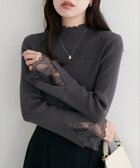 【ナチュラルクチュール/natural couture】の袖口レースもちもちリブタートル 人気、トレンドファッション・服の通販 founy(ファニー) ファッション Fashion レディースファッション Fashion for Women トップス・カットソー Cut & Sew Tops 切替 Switching, Contrast Panel シンプル Simple, Minimal デニム Denim, Jeans Material 人気 Popular, Best Seller ハイネック High Neck, Mock Neck フィット Fit, Slim Fit フェミニン Feminine, Girly リブニット Rib Knit, Ribbed Knit レース Lace, Lace Fabric A/W・秋冬 Autumn/Winter おすすめ Recommended / Our Picks ビジネス 仕事 通勤 Business / Work / Commuting 2025年 2025 2025-2026秋冬・A/W Autumn/Winter 2025–26 AW25–26 thumbnail チャコールグレー|ID: prp329100004673928 ipo3291000000033779473