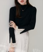 【ナチュラルクチュール/natural couture】の袖口レースもちもちリブタートル 人気、トレンドファッション・服の通販 founy(ファニー) ファッション Fashion レディースファッション Fashion for Women トップス・カットソー Cut & Sew Tops 切替 Switching, Contrast Panel シンプル Simple, Minimal デニム Denim, Jeans Material 人気 Popular, Best Seller ハイネック High Neck, Mock Neck フィット Fit, Slim Fit フェミニン Feminine, Girly リブニット Rib Knit, Ribbed Knit レース Lace, Lace Fabric A/W・秋冬 Autumn/Winter おすすめ Recommended / Our Picks ビジネス 仕事 通勤 Business / Work / Commuting 2025年 2025 2025-2026秋冬・A/W Autumn/Winter 2025–26 AW25–26 thumbnail ブラック系その他|ID: prp329100004673928 ipo3291000000033779485