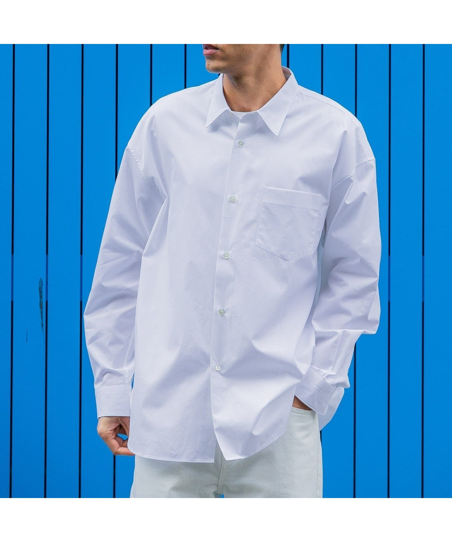 【アーバンリサーチ/URBAN RESEARCH / MEN】のnew basic THOMAS MASON OVER SHIRTS インテリア・キッズ・メンズ・レディースファッション・服の通販 founy(ファニー) 　ファッション　Fashion　メンズファッション　Fashion for Men　スラックス　Slacks, Dress Pants　デニム　Denim, Jeans Material　ドレス　Dress, One-Piece　ベーシック　Basic, Essential　別注　Limited Edition, Custom Order　ラグジュアリー　Luxury, Elegant　ワイド　Wide, Wide Fit　S/S・春夏　SS, Spring/Summer, Warm Season　夏　Summer　2025年　2025　2025春夏・S/S　Spring/Summer 2025 SS25　WHITE|ID: prp329100004673929 ipo3291000000034102090