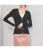 【ユナイテッドアローズ/UNITED ARROWS】のシルクリブ Vネック カーディガン BLACK|ID: prp329100004673947 ipo3291000000033779590