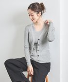 【ユナイテッドアローズ/UNITED ARROWS】のシルクリブ Vネック カーディガン LT.GRAY|ID: prp329100004673947 ipo3291000000033779591