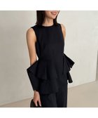 【アニュアンス/anuans】のオブジェクトフレアトップス 人気、トレンドファッション・服の通販 founy(ファニー) ファッション Fashion レディースファッション Fashion for Women トップス・カットソー Cut & Sew Tops コンパクト Compact, Small Size セットアップ Set-Up, Coordinated Outfit トリプル Triple, Three Layers ドレープ Drape, Draping Fabric パターン Pattern, Design Print フリル Frill, Ruffle ペプラム Peplum, Flared Hem thumbnail NAVY|ID: prp329100004673963 ipo3291000000033779656
