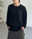 【シーピーシーエム/CPCM】の【U.S. POLO ASSN.】クルーネックニット 人気、トレンドファッション・服の通販 founy(ファニー) ファッション Fashion レディースファッション Fashion for Women トップス・カットソー Cut & Sew Tops ニット Knit Tops & Sweaters イタリア Italy ウォッシャブル Machine Washable 腕時計 Wristwatch コレクション Collection, Seasonal Line シンプル Simple, Minimal ストライプ Stripe, Striped Pattern メンズ Men's, Menswear ワンポイント One Point, Statement Accent おすすめ Recommended / Our Picks thumbnail ブラック|ID: prp329100004673989 ipo3291000000034008139