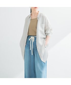 【アーバンリサーチ/URBAN RESEARCH】のnew basic レーヨンシルクストライプオーバーシャツ 人気、トレンドファッション・服の通販 founy(ファニー) ファッション Fashion レディースファッション Fashion for Women トップス・カットソー Cut & Sew Tops シャツ・ブラウス・オフィスカジュアル Elegant Blouses & Button-Ups シアー Sheer, See-Through シルク Silk, 100% Silk ストライプ Stripe, Striped Pattern スラックス Slacks, Dress Pants バランス Balance, Style Balance ベーシック Basic, Essential ロング Long, Long-Length S/S・春夏 SS, Spring/Summer, Warm Season おすすめ Recommended / Our Picks 夏 Summer エレガント 上品 Elegant 2025年 2025 2025春夏・S/S Spring/Summer 2025 SS25 |ID:prp329100004673990