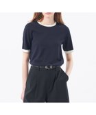 【マッキントッシュ フィロソフィー/MACKINTOSH PHILOSOPHY】のリネンミックスバイカラーニット 人気、トレンドファッション・服の通販 founy(ファニー) ファッション Fashion レディースファッション Fashion for Women トップス・カットソー Cut & Sew Tops ニット Knit Tops & Sweaters おすすめ Recommended / Our Picks アンサンブル Ensemble Set カーディガン Cardigan, Knitwear ストレッチ Stretch, Stretchy Fabric リネン Linen, Linen Fabric 夏 Summer 春 Spring 秋 Autumn thumbnail ネイビー|ID: prp329100004673992 ipo3291000000033779762