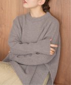 【イエナ/IENA】の《WEB限定/追加 》ウールカシミヤ 脇スリットクルーネックプルオーバー グレー|ID:prp329100004674027