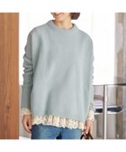 【イエナ/IENA】の《WEB限定/追加 》ウールカシミヤ 脇スリットクルーネックプルオーバー サックスブルー|ID:prp329100004674027