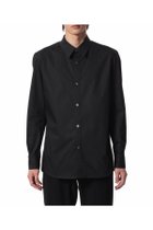 【アタッチメント/ATTACHMENT / MEN】のコットン/ポリエステルストレッチタイプライター ドレスシャツ BLACK|ID: prp329100004674059 ipo3291000000033850686