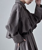【ビーフラット/bflat】のヘザーツイルバルーンシャツ 人気、トレンドファッション・服の通販 founy(ファニー) ファッション Fashion レディースファッション Fashion for Women トップス・カットソー Cut & Sew Tops シャツ・ブラウス・オフィスカジュアル Elegant Blouses & Button-Ups カフス Cuff Design スリーブ Sleeve, Long Sleeve / Short Sleeve セットアップ Set-Up, Coordinated Outfit ツイル Twist, Twisted Detail トレンド Trend, Trending Now バルーン Balloon, Balloon Silhouette フォルム Silhouette, Form ボトム Bottoms, Lower Wear ワイド Wide, Wide Fit thumbnail チャコール|ID: prp329100004674063 ipo3291000000033780036
