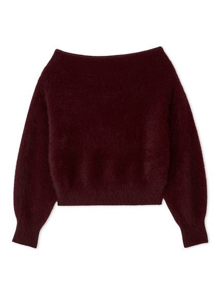 【スナイデル/SNIDEL】のフォックスアルパカオフショルプルオーバー インテリア・キッズ・メンズ・レディースファッション・服の通販 founy(ファニー) 　ファッション　Fashion　レディースファッション　Fashion for Women　トップス・カットソー　Cut & Sew Tops　カジュアルプルオーバー・ニットトップス　Pullovers & Knit Tops / Casual Pullovers　おすすめ　Recommended / Our Picks　ウェーブ　Wavy Pattern　エレガント 上品　Elegant　フォックス　Fox, Fox Fur　リュクス　Luxury, Elegant, High-End, Chic　リラックス　Relax, Relaxed Fit　ルーズ　Loose, Oversized　ワンショル　One Shoulder, Asymmetrical　人気　Popular, Best Seller　今季　This Season, Current Season　WINE[049]|ID: prp329100004674096 ipo3291000000033780156