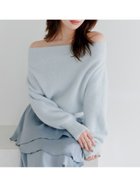 【スナイデル/SNIDEL】のフォックスアルパカオフショルプルオーバー LBLU[081]|ID:prp329100004674096