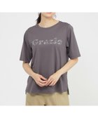 【エヴェックス バイ クリツィア/EVEX by KRIZIA】の【カタログ掲載品】【接触冷感】【ウォッシャブル】超冷感コットンスムースホットフィットロゴTシャツ ダークグレー|ID: prp329100004674147 ipo3291000000033780334