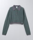 【ビューティ&ユース ユナイテッドアローズ/BEAUTY&YOUTH / UNITED ARROWS】の6(ROKU) コットン ナイロン ボーダー ポロニット 人気、トレンドファッション・服の通販 founy(ファニー) ファッション Fashion レディースファッション Fashion for Women トップス・カットソー Cut & Sew Tops ニット Knit Tops & Sweaters インナー Innerwear ジャケット Jacket, Outerwear ボーダー Border, Stripe thumbnail DK.GRAY|ID: prp329100004674153 ipo3291000000033780353