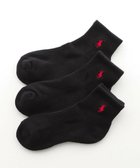 【ナイガイ/NAIGAI / MEN】の【3足セット】足底パイル アーチサポート ワンポイント ショートソックス 02.ブラック×3|ID: prp329100004674161 ipo3291000000033862702