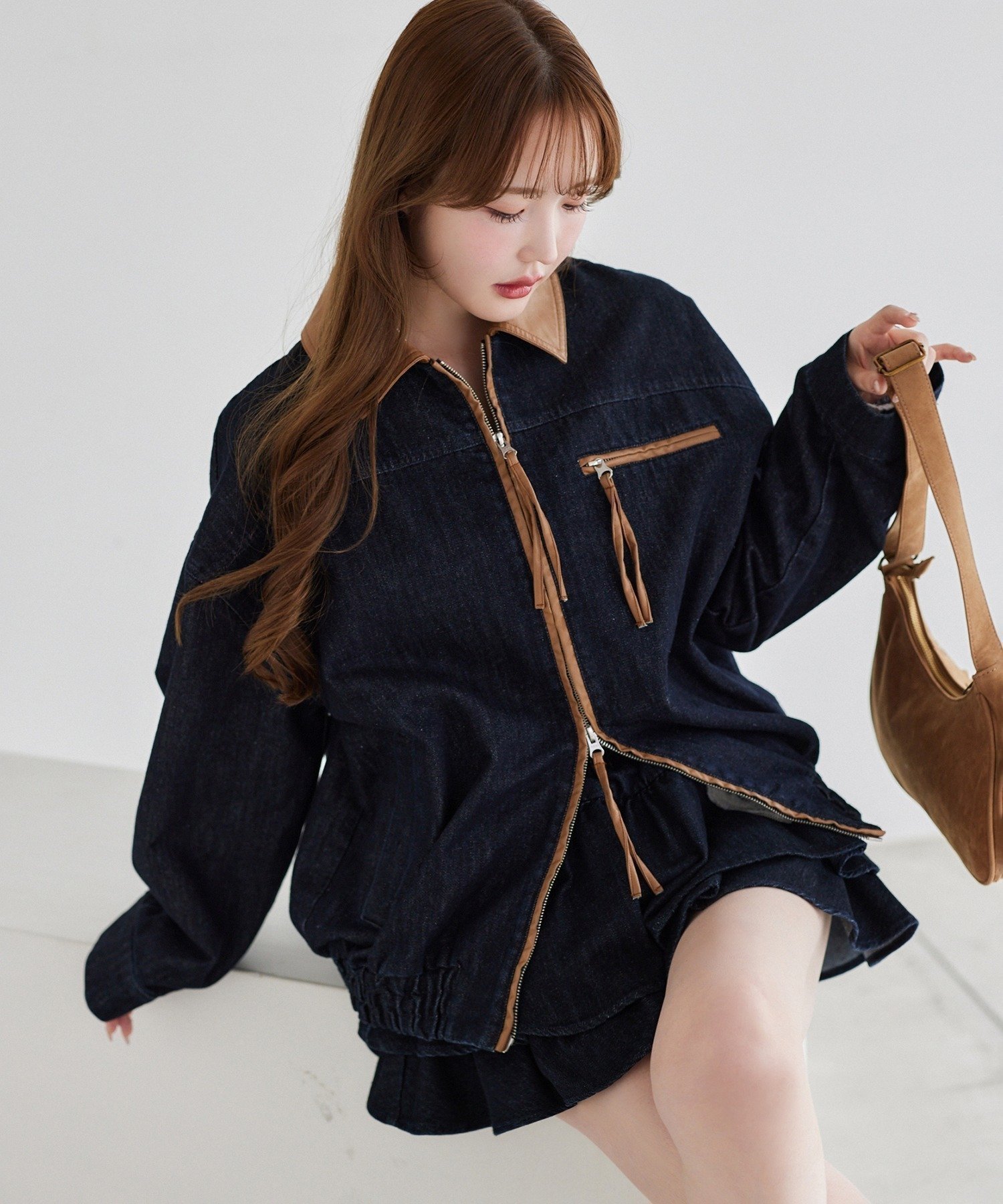 【ナイスクラップ/NICE CLAUP】の【WEB限定】セットアップ対応/パイピングジャケット インテリア・キッズ・メンズ・レディースファッション・服の通販 founy(ファニー) 　ファッション　Fashion　レディースファッション　Fashion for Women　アウター　Coat / Outerwear Collection　レディースジャケット・軽アウター　Jackets　2025年　2025　2025-2026秋冬・A/W　Autumn/Winter 2025–26 AW25–26　おすすめ　Recommended / Our Picks　ショルダー　Shoulder, Shoulder Strap　ジャケット　Jacket, Outerwear　セットアップ　Set-Up, Coordinated Outfit　ドロップ　Drop Shoulder, Dropped Style　ボトム　Bottoms, Lower Wear　ミックス　Mix, Mixed Style　ミニスカート　Mini Skirt, Short Skirt　ネイビー|ID: prp329100004674188 ipo3291000000033780491