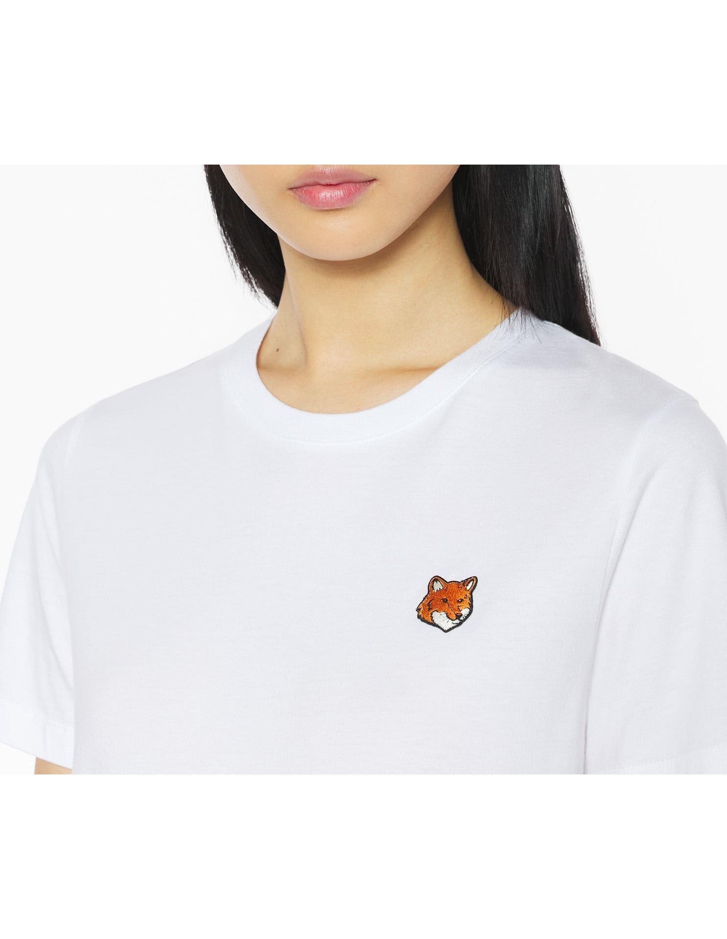 【メゾン キツネ/MAISON KITSUNE】のFOX HEAD REGULAR TEE-SHIRT インテリア・キッズ・メンズ・レディースファッション・服の通販 founy(ファニー) 　ファッション　Fashion　レディースファッション　Fashion for Women　トップス・カットソー　Cut & Sew Tops　シャツ・ブラウス・オフィスカジュアル　Elegant Blouses & Button-Ups　冬　Winter / This Winter　パッチ　Patch, Appliqué　フィット　Fit, Slim Fit　フォックス　Fox, Fox Fur　レギュラー　Regular, Standard Fit　半袖　Short Sleeve, Half Sleeve　A/W・秋冬　Autumn/Winter　WHITE|ID: prp329100004674205 ipo3291000000033780563