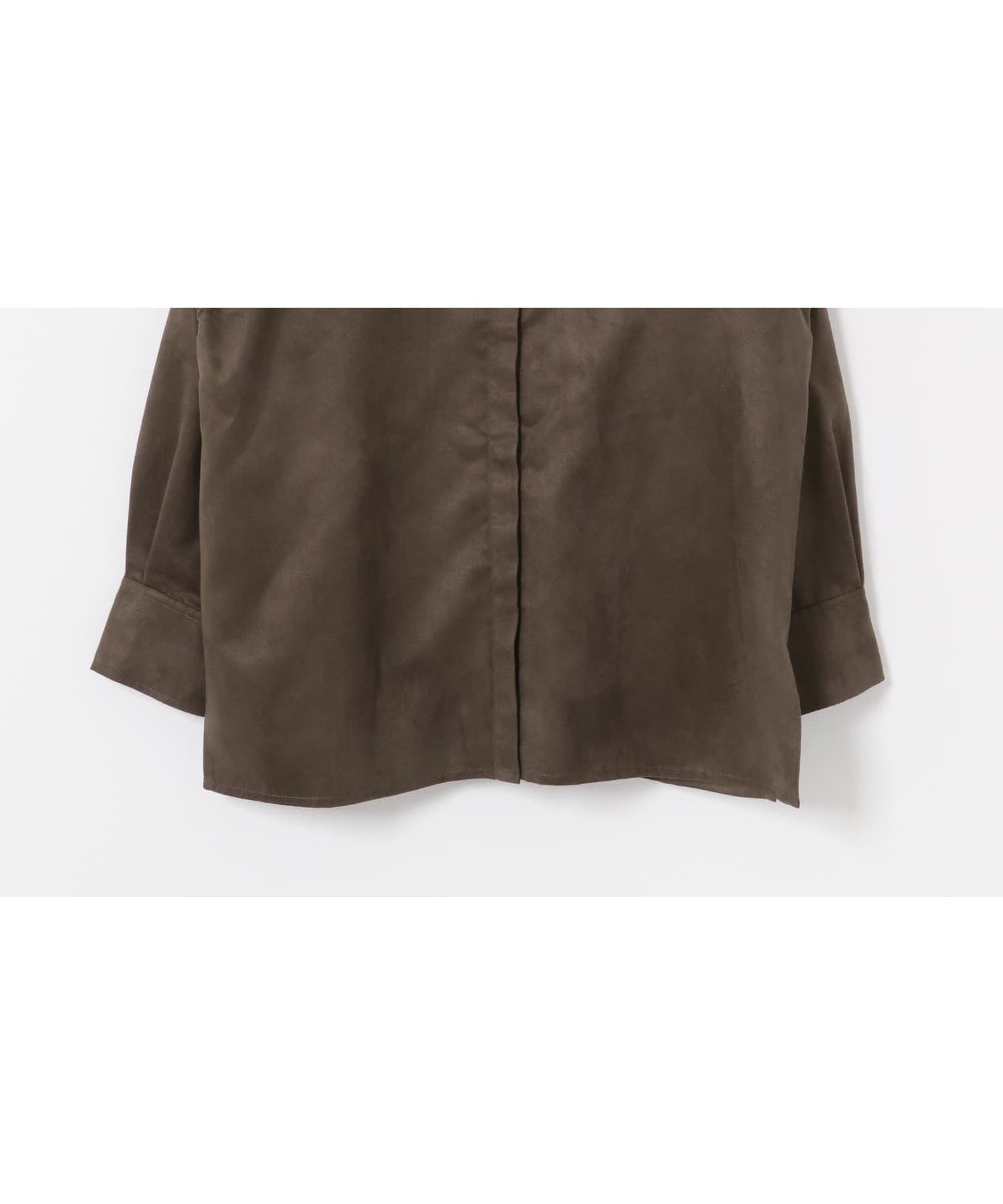 【アーバンリサーチ/URBAN RESEARCH】のスエードライクルーズシャツ インテリア・キッズ・メンズ・レディースファッション・服の通販 founy(ファニー) 　ファッション　Fashion　レディースファッション　Fashion for Women　トップス・カットソー　Cut & Sew Tops　シャツ・ブラウス・オフィスカジュアル　Elegant Blouses & Button-Ups　2025年　2025　2025-2026秋冬・A/W　Autumn/Winter 2025–26 AW25–26　冬　Winter / This Winter　なめらか　Smooth, Silky Texture　キャミソール　Camisole, Spaghetti Strap Top　ジャケット　Jacket, Outerwear　スラックス　Slacks, Dress Pants　トレンド　Trend, Trending Now　エレガント 上品　Elegant　秋　Autumn　A/W・秋冬　Autumn/Winter　BROWN|ID: prp329100004674269 ipo3291000000033780812
