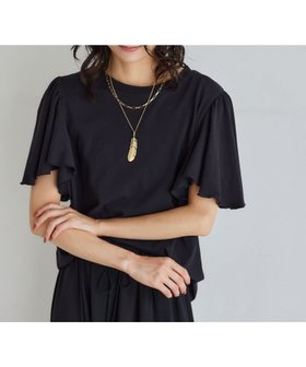 【バンヤードストーム/BARNYARDSTORM】のフレアスリーブプルオーバー 人気、トレンドファッション・服の通販 founy(ファニー) ファッション Fashion レディースファッション Fashion for Women トップス・カットソー Cut & Sew Tops カジュアルプルオーバー・ニットトップス Pullovers & Knit Tops / Casual Pullovers おすすめ Recommended / Our Picks カットソー Cut and Sewn Top スリーブ Sleeve, Long Sleeve / Short Sleeve デニム Denim, Jeans Material フェミニン Feminine, Girly フレア Flare, Flared 夏 Summer 定番 Standard, Basic Item |ID:prp329100004674286