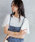【バンヤードストーム/BARNYARDSTORM】のフレアスリーブプルオーバー 人気、トレンドファッション・服の通販 founy(ファニー) ファッション Fashion レディースファッション Fashion for Women トップス・カットソー Cut & Sew Tops カジュアルプルオーバー・ニットトップス Pullovers & Knit Tops / Casual Pullovers おすすめ Recommended / Our Picks カットソー Cut and Sewn Top スリーブ Sleeve, Long Sleeve / Short Sleeve デニム Denim, Jeans Material フェミニン Feminine, Girly フレア Flare, Flared 夏 Summer 定番 Standard, Basic Item thumbnail ホワイト|ID: prp329100004674286 ipo3291000000034003898
