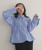 【リアン/Lian】のシャーリングビスチェデザインシャツ ブルー|ID: prp329100004674292 ipo3291000000033780909