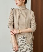 【プラージュ/Plage】のvis/silk mix カーディガン 人気、トレンドファッション・服の通販 founy(ファニー) ファッション Fashion レディースファッション Fashion for Women トップス・カットソー Cut & Sew Tops カーディガン・羽織り Layered Style Cardigans アンサンブル Ensemble Set カーディガン Cardigan, Knitwear シルク Silk, 100% Silk シンプル Simple, Minimal タートルネック Turtleneck, High Neck メタル Metal, Metal Parts thumbnail ベージュ|ID: prp329100004674332 ipo3291000000033781056