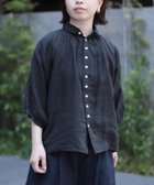 【ドミンゴ/DOMINGO】のリネンキャンバス グランシャツ 人気、トレンドファッション・服の通販 founy(ファニー) ファッション Fashion レディースファッション Fashion for Women トップス・カットソー Cut & Sew Tops シャツ・ブラウス・オフィスカジュアル Elegant Blouses & Button-Ups 春 Spring キャンバス Canvas, Canvas Fabric ギャザー Gathered, Ruffled ドレープ Drape, Draping Fabric バランス Balance, Style Balance ファブリック Fabric, Textile フォルム Silhouette, Form 羽織 Haori, Light Jacket リネン Linen, Linen Fabric S/S・春夏 SS, Spring/Summer, Warm Season 夏 Summer エレガント 上品 Elegant thumbnail ブラック|ID: prp329100004674352 ipo3291000000033845276