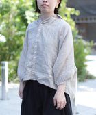 【ドミンゴ/DOMINGO】のリネンキャンバス グランシャツ 人気、トレンドファッション・服の通販 founy(ファニー) ファッション Fashion レディースファッション Fashion for Women トップス・カットソー Cut & Sew Tops シャツ・ブラウス・オフィスカジュアル Elegant Blouses & Button-Ups 春 Spring キャンバス Canvas, Canvas Fabric ギャザー Gathered, Ruffled ドレープ Drape, Draping Fabric バランス Balance, Style Balance ファブリック Fabric, Textile フォルム Silhouette, Form 羽織 Haori, Light Jacket リネン Linen, Linen Fabric S/S・春夏 SS, Spring/Summer, Warm Season 夏 Summer エレガント 上品 Elegant thumbnail グレイッシュベージュ|ID: prp329100004674352 ipo3291000000033845280