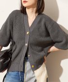 【ジャーナルスタンダード レサージュ/journal standard L'essage】のGOLDボタン カーディガン 人気、トレンドファッション・服の通販 founy(ファニー) ファッション Fashion レディースファッション Fashion for Women トップス・カットソー Cut & Sew Tops カーディガン・羽織り Layered Style Cardigans 2025年 2025 2025-2026秋冬・A/W Autumn/Winter 2025–26 AW25–26 アンティーク Antique-Inspired カーディガン Cardigan, Knitwear スリーブ Sleeve, Long Sleeve / Short Sleeve thumbnail グレー|ID: prp329100004674358 ipo3291000000033781158