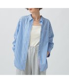 【レプシィム ローリーズファーム/LEPSIM LOWRYS FARM】のワンポイントベーシックシャツ 人気、トレンドファッション・服の通販 founy(ファニー) ファッション Fashion レディースファッション Fashion for Women トップス・カットソー Cut & Sew Tops シャツ・ブラウス・オフィスカジュアル Elegant Blouses & Button-Ups おすすめ Recommended / Our Picks ストライプ Stripe, Striped Pattern ベーシック Basic, Essential 無地 Plain, Solid Color thumbnail ブルー83|ID: prp329100004674367 ipo3291000000033781193