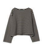 【シップス フォー ウィメン/SHIPS】のSHIPS Primary Navy Label 洗濯機可能 ボリューム ワイド ボーダー プルオーバー ブラック|ID: prp329100004674408 ipo3291000000033847329