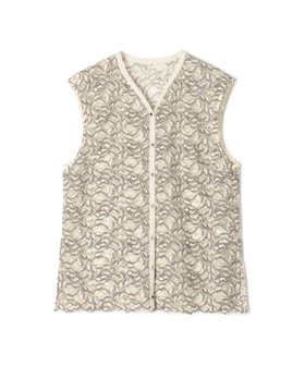【トゥモローランド/TOMORROWLAND】のリーフコード レースジレブラウス 人気、トレンドファッション・服の通販 founy(ファニー) ファッション Fashion レディースファッション Fashion for Women アウター Coat / Outerwear Collection トップス・カットソー Cut & Sew Tops シャツ・ブラウス・オフィスカジュアル Elegant Blouses & Button-Ups ベスト&ジレ / 重ね着スタイル Vests & Gilets エレガント 上品 Elegant デコルテ Décolleté, Neckline トレンド Trend, Trending Now リーフ Leaf, Botanical Leaf レース Lace, Lace Fabric |ID:prp329100004677298