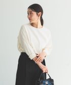 【デミルクス ビームス/Demi-Luxe BEAMS】の【8/7再値下げ】Oggi * Demi-Luxe BEAMS / スリットカフス クルーネックブラウス 人気、トレンドファッション・服の通販 founy(ファニー) ファッション Fashion レディースファッション Fashion for Women トップス・カットソー Cut & Sew Tops シャツ・ブラウス・オフィスカジュアル Elegant Blouses & Button-Ups インナー Innerwear 春 Spring カフス Cuff Design シンプル Simple, Minimal ジャケット Jacket, Outerwear スリット Slit, Slit Detail デスク Desk, Work Desk フラット Flat, Flat Shoes リアル Real, Realistic ワーク Workwear, Utility Style ビジネス 仕事 通勤 Business / Work / Commuting thumbnail OFF_WHTE|ID: prp329100004677325 ipo3291000000034066906