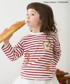 【ナルミヤ オンライン/NARUMIYA ONELINE / KIDS】の【パンどろぼう】ボーダーモチーフ長袖Tシャツ 人気、トレンドファッション・服の通販 founy(ファニー) ファッション Fashion キッズファッション Fashion for Kids キャラクター Character, Licensed Characters ボーダー Border, Stripe ポケット Pocket, Pocket Detail モチーフ Motif, Design Theme 人気 Popular, Best Seller 長袖 Long Sleeve, Full Sleeve thumbnail 赤|ID: prp329100004677326 ipo3291000000033792987