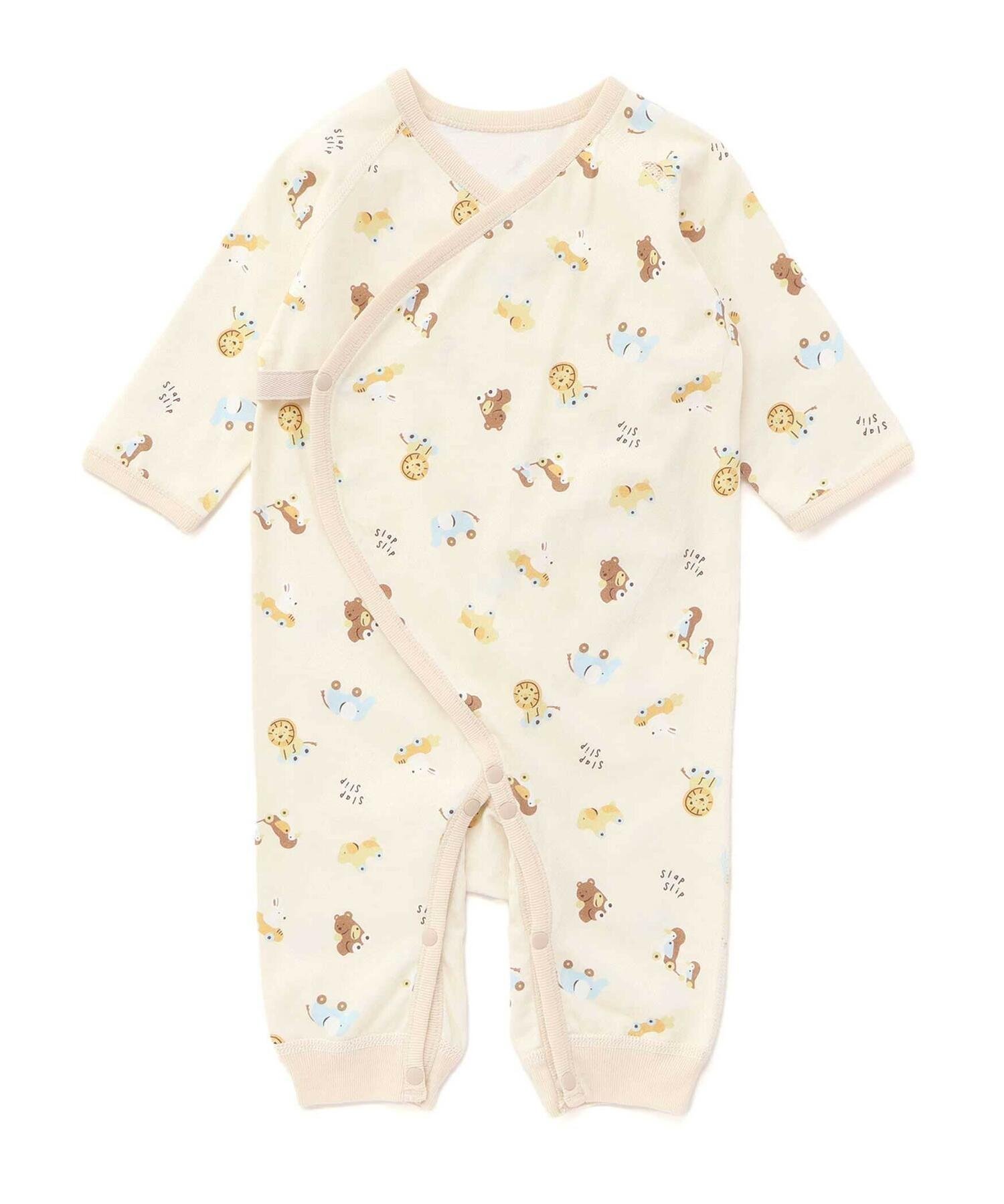 【ベベ オンライン ストア/BEBE ONLINE STORE / KIDS】のコットンアニマルイヌ恐竜お花マルチプリント総柄肌着ベビー(60~70cm) インテリア・キッズ・メンズ・レディースファッション・服の通販 founy(ファニー) 　ファッション　Fashion　キッズファッション　Fashion for Kids　インナー　Innerwear　秋　Autumn　チェリー　Cherry, Cherry Pattern　なめらか　Smooth, Silky Texture　長袖　Long Sleeve, Full Sleeve　パイピング　Piping, Trim Design　フレンチ　French, French Style　プリント　Print, Printed Pattern　ベビー　Baby, Babywear　モザイク　Mosaic, Geometric Pattern　リボン　Ribbon, Bow　A/W・秋冬　Autumn/Winter　おすすめ　Recommended / Our Picks　エレガント 上品　Elegant　ギフト プレゼント　Gift / Present　2025年　2025　2025-2026秋冬・A/W　Autumn/Winter 2025–26 AW25–26　オフホワイト系|ID: prp329100004677354 ipo3291000000034076423