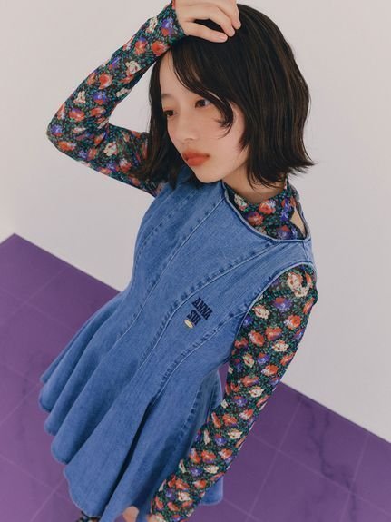 【リリーブラウン/Lily Brown】の【LILY BROWN × ANNA SUI】総柄ボディースーツ インテリア・キッズ・メンズ・レディースファッション・服の通販 founy(ファニー) 　ファッション　Fashion　レディースファッション　Fashion for Women　スーツ　Business Suits & Workwear　エレガント 上品　Elegant　シアー　Sheer, See-Through　スーツ　Suit, Formalwear　チュール　Tulip, Tulip Motif　ドット　Polka Dot, Dot Pattern　バタフライ　Butterfly, Butterfly Motif　フィット　Fit, Slim Fit　フラワー　Flower, Floral　モチーフ　Motif, Design Theme　レオパード　Leopard, Animal Print　ロマンティック　Romantic, Feminine Style　FLOWER[936]|ID: prp329100004677378 ipo3291000000033793376