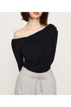 【スライ/SLY】のOFF SHOULDER CUT トップス 人気、トレンドファッション・服の通販 founy(ファニー) ファッション Fashion レディースファッション Fashion for Women トップス・カットソー Cut & Sew Tops おすすめ Recommended / Our Picks とろみ Fluid, Flowy Fabric ガーリー Girly, Feminine Style コンパクト Compact, Small Size ショルダー Shoulder, Shoulder Strap ツイスト Tweed, Tweed Fabric デコルテ Décolleté, Neckline デニム Denim, Jeans Material バランス Balance, Style Balance フロント Front, Front Design ミニスカート Mini Skirt, Short Skirt thumbnail BLK|ID: prp329100004677388 ipo3291000000033793430
