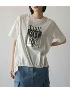 【ラシュッド/LASUD】の箔プリントロゴTシャツ オフホワイト|ID: prp329100004677466 ipo3291000000033793810