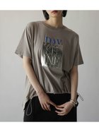 【ラシュッド/LASUD】の箔プリントロゴTシャツ アッシュグレー|ID: prp329100004677466 ipo3291000000033793813
